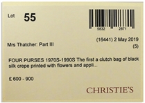 Margaret Thatcher Personally Owned Silk Purse